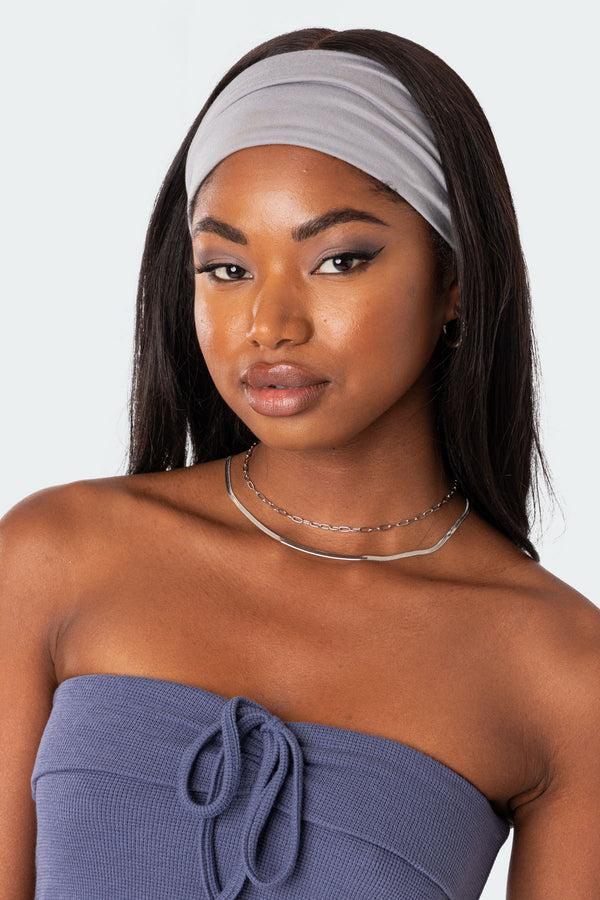 edikted Take On The Day Headband gray