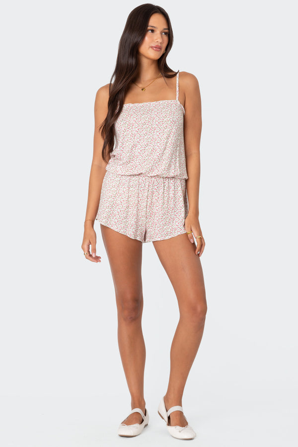 edikted Tea Party Romper pink