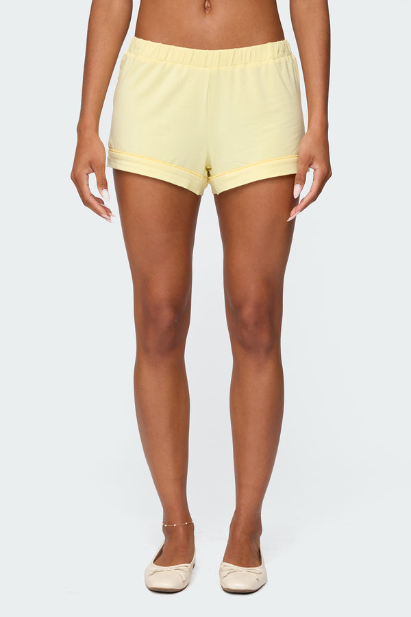 Edikted Tezlie Shorts Yellow