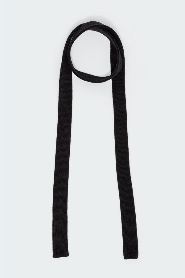 Edikted Thin Knitted Scarf Black