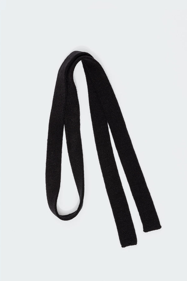 Edikted Thin Knitted Scarf Black