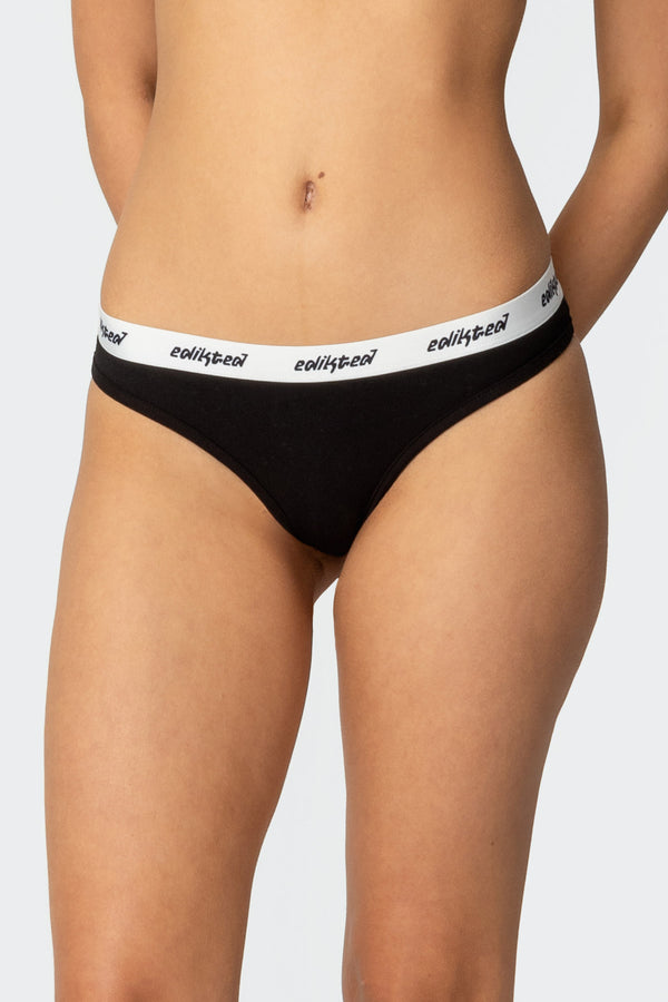 Edikted Truly Edikted Cheeky Underwear Black