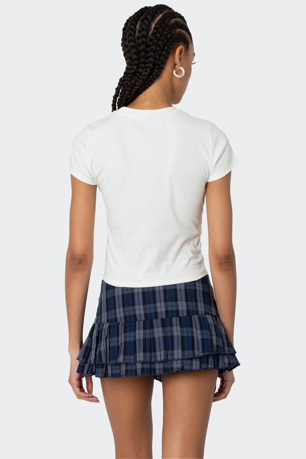 Edikted Tuned In T Shirt White