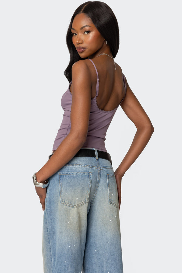 Edikted Violeta Tank Top Mauve