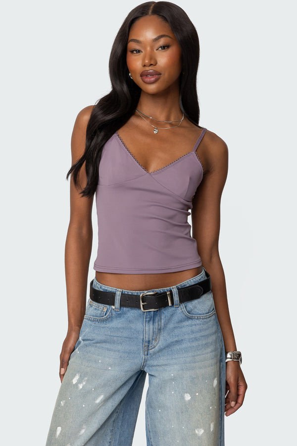 edikted Violeta Tank Top mauve