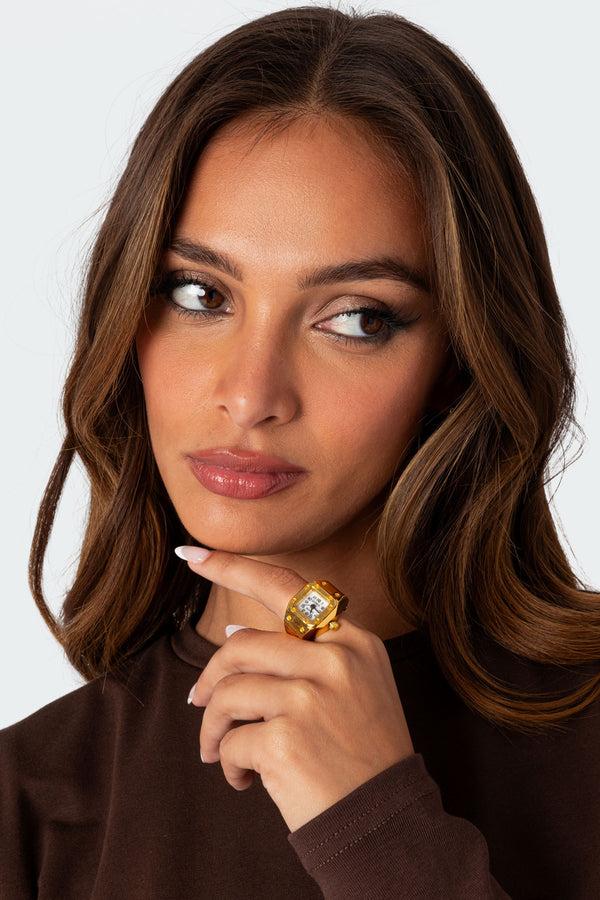 Edikted Watch Ring Gold