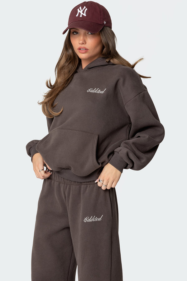 Edikted We're Edikted Hoodie Dark Gray