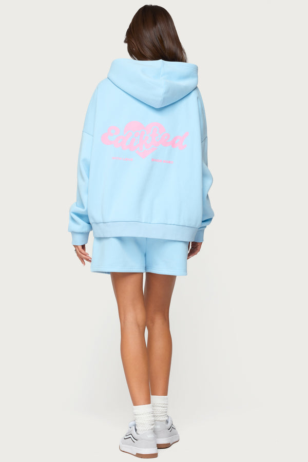 Edikted We'Re Edikted Hoodie Light Blue