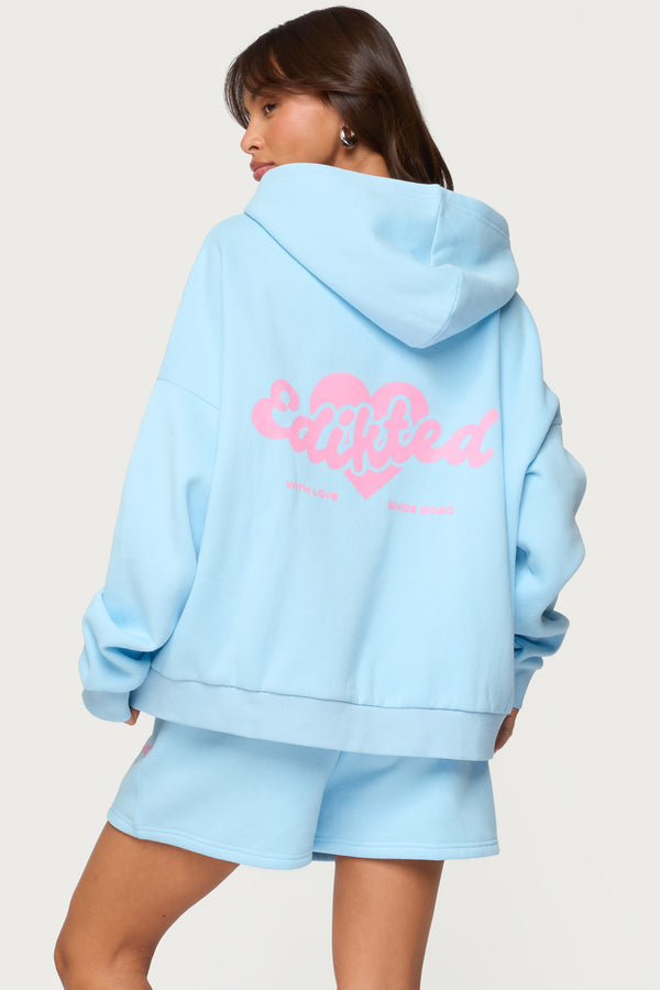 Edikted We'Re Edikted Hoodie Light Blue