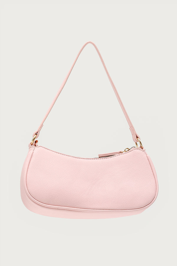 Edikted Zinnia Faux Leather Buckle Bag Pink