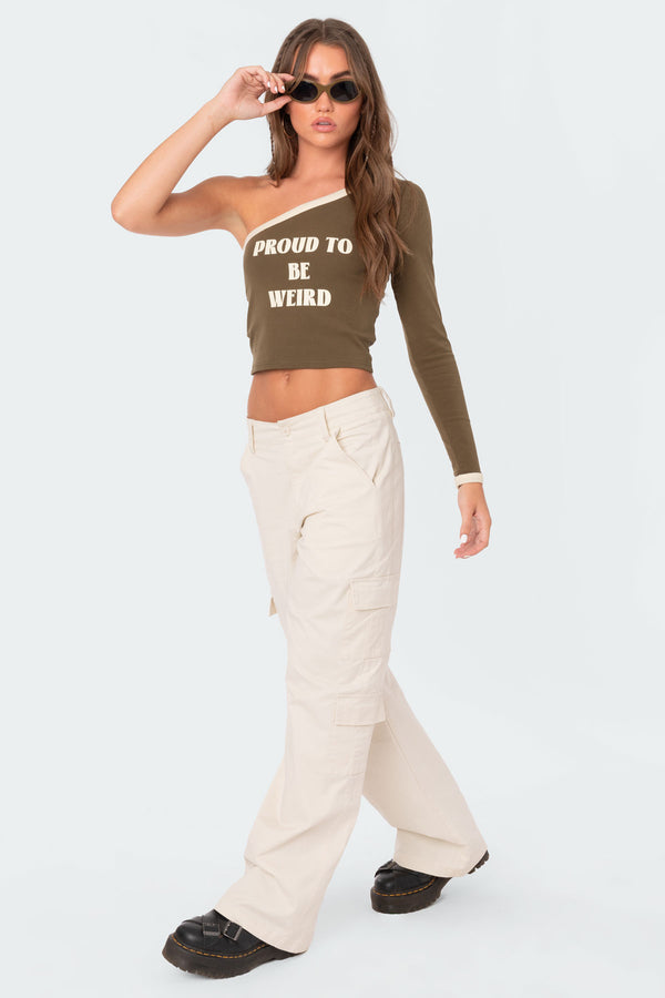 Edikted Zuri Cargo Pants Beige