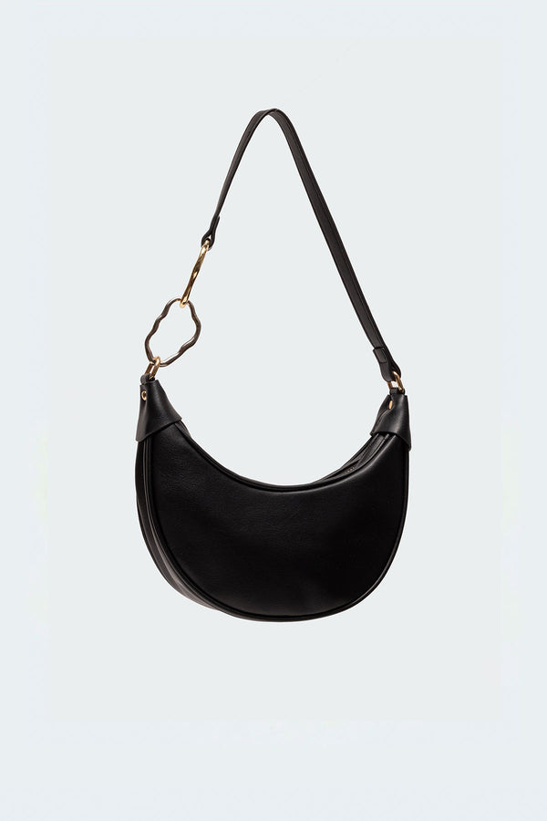 Edikted Perfect Pairing Faux Leather Shoulder Bag Black